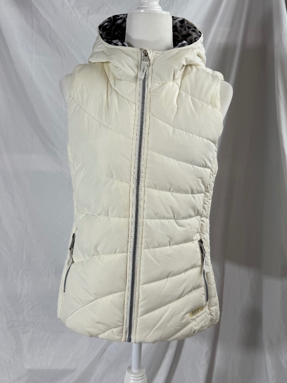 Marc New York Hooded Vest Cream Small
